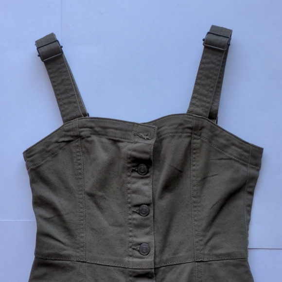 XS Mini Military A-line Dress H&M - Picture 2 of 9